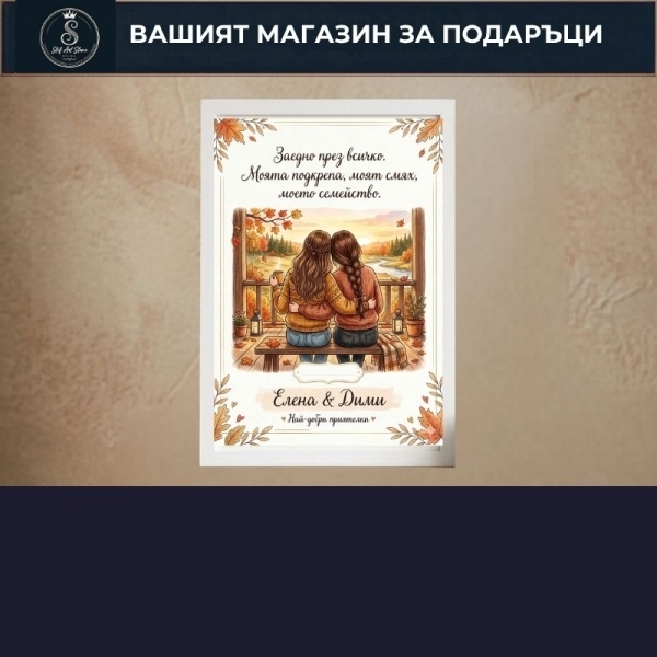 Персонализирани Постери с Рамка (с Име и Снимка)