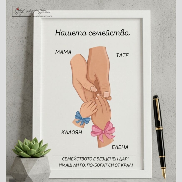 • Персонализирани Постери с Рамка (с Име и Снимка)