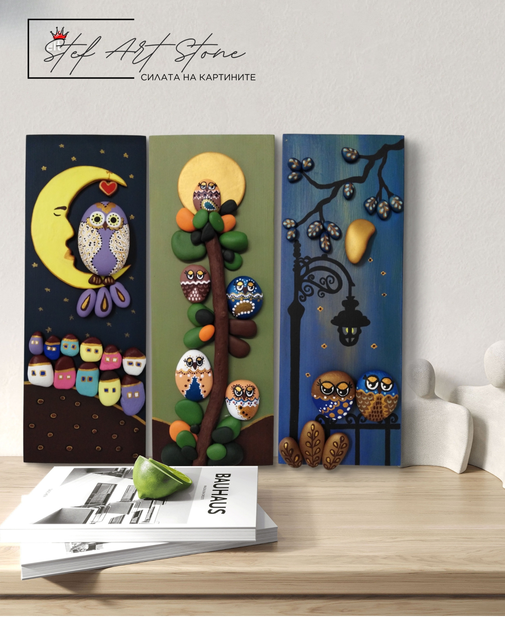 Успокояващи картини в сини тонове за релаксация и благосъстояние