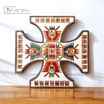 Пано за стена с Елбетица- равнораменен кръст