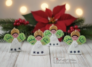 Украса за Елха и Стена - Ръчно Изработен Коледен Ангел 