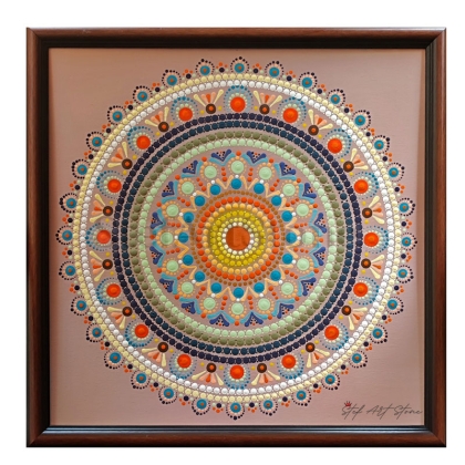 лична мандала, рисувана мандала, картини и пана за стена