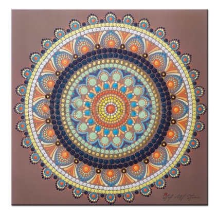 лична мандала, рисувана мандала, картини и пана за стена