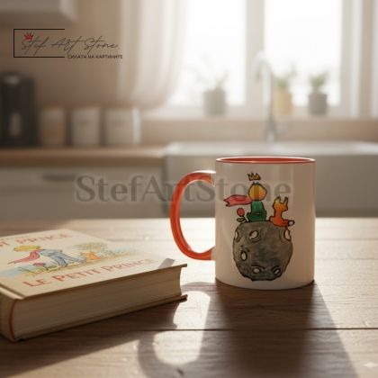 Ръчно рисувана чаша "Малкият принц" - 330 мл