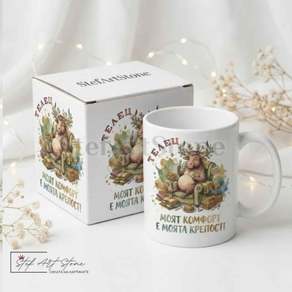 Зодия Телец – "Моят комфорт е моята крепост" (Забавен Подарък за Рожден Ден)