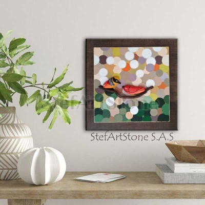 Картина Пано Цветове 30х30 камъни