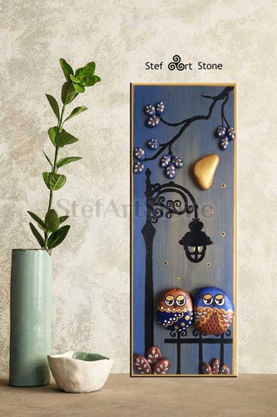 Картина с камъни Новолуние 40х15