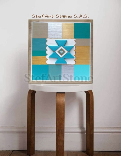 Детайли на канатица в тюркоазен цвят – символ на хармония и защита.