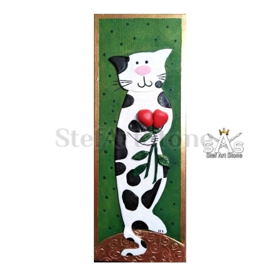 Картина Коте с Цветя 40/15