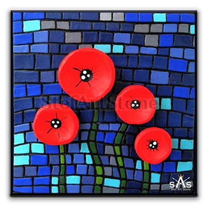 Макове  картина за стена 20 Х 20