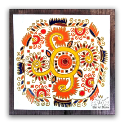 свастика, шевици, шевица, картини за стена, картини за всекидневна, рисувани картини