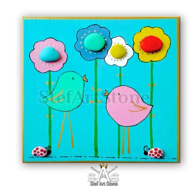 Пиленца Картина за детска стая 30 х 30