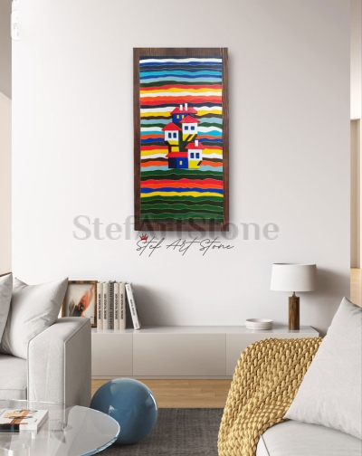 Картина Българско село 60 х 30