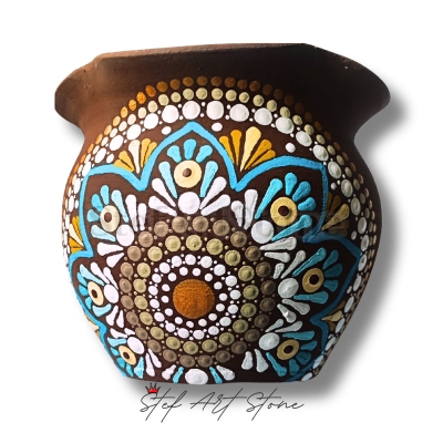 керамични рисувани саксии, арт подаръци