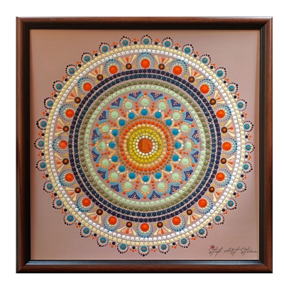 лична мандала, рисувана мандала, картини и пана за стена