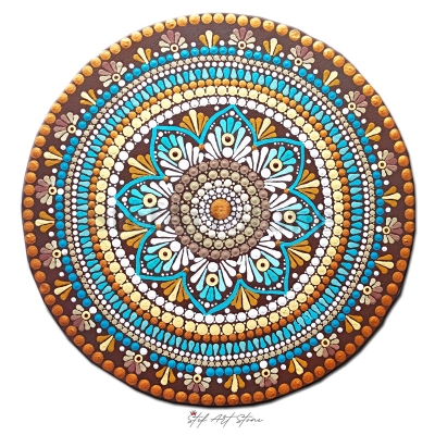 рисувана мандала, картини и пана 