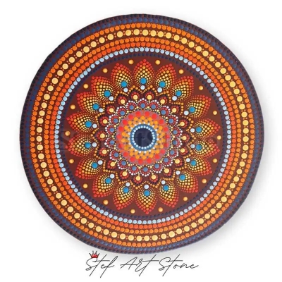 Мандала рисувана картина за стена