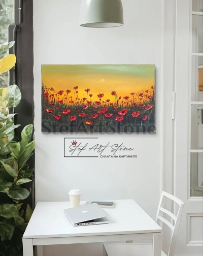 макове картина за стена