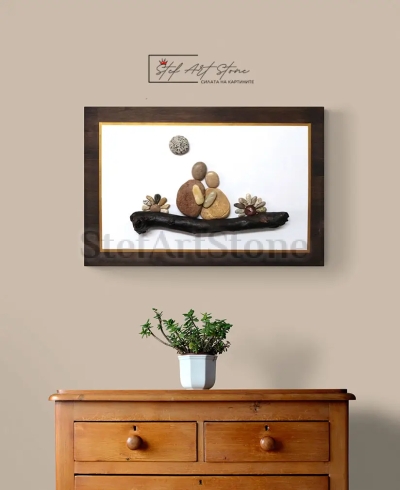 Картина с камъни подходяща за семейство , годишнина и юбилей
