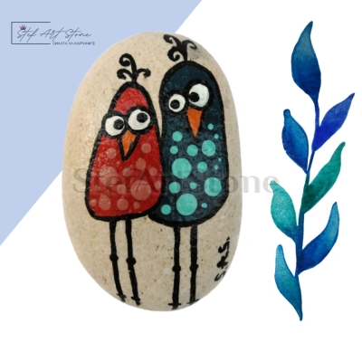 Морски камък за декорация и подарък – "Заедно"