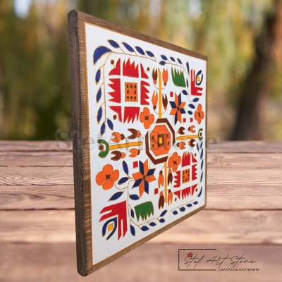 Детайл на картина с мотив Елбетица