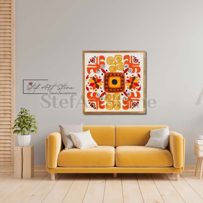 Елбетица и свастика картина за стена шевица 144