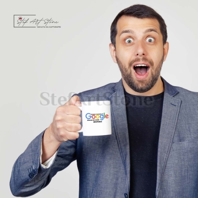 Чаша с надпис "Нямам нужда от Google Моята жена знае всичко "