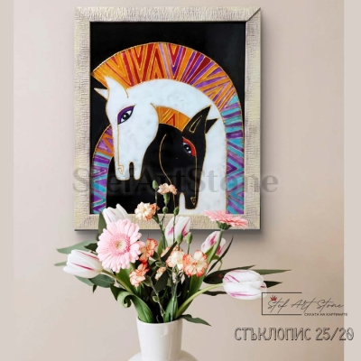  Детайлен изглед на рисуваните коне – ефектна игра на светлина