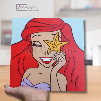 Близък план на детайлите – нежни цветове и магически подводен свят.