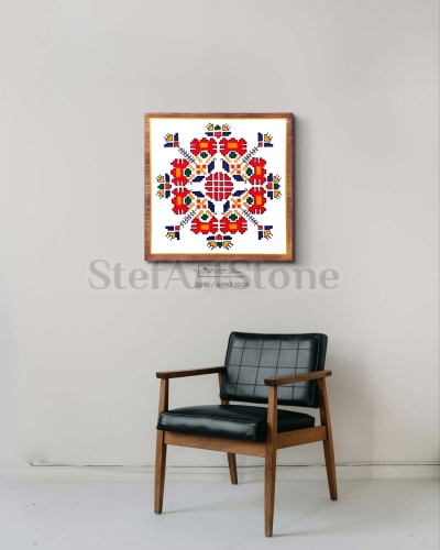 Картина Шевица Елбетица – Ръчно рисувана, 25х25 см