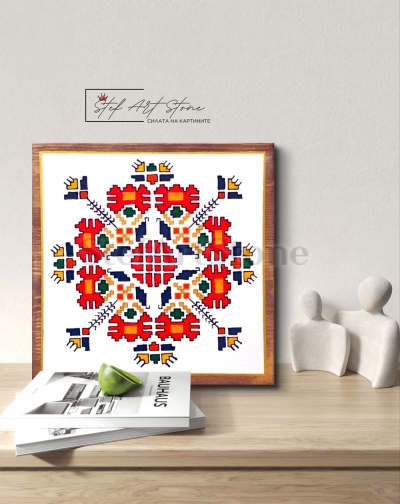 Картина Шевица Елбетица – Ръчно рисувана, 25х25 см