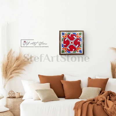 Картини с шевици - картина за стена с българска автентична шевица