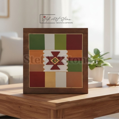 Канатица – рисувана картина пластика, бордо | StefArtStone