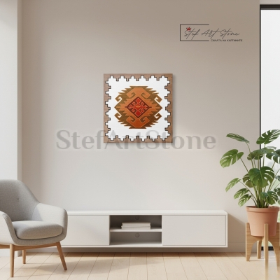 Картина Чипровски килим в интериор – етно акцент в дома