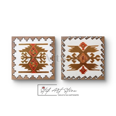 Диптих със златни мотиви: Огледална Канатица и Орел