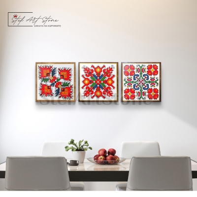 Ръчно изработени картини с български мотиви – традиционни шевици