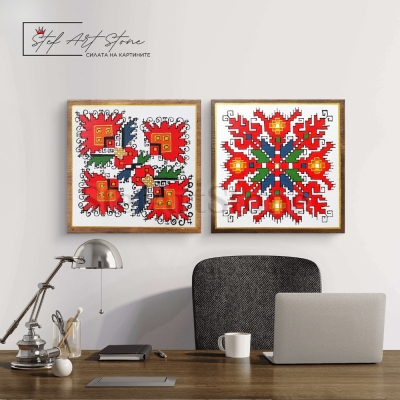 Декорация за стена – сет картини с български мотиви