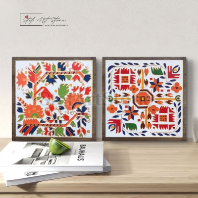 Подарък за семейството: Диптих символизиращ корена и домашното огнище