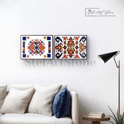 Две картини с фолклорни мотиви: Елбетица и Богинята Майка