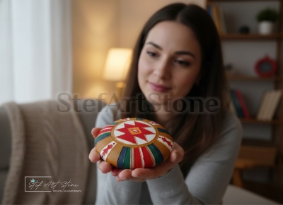  Канатица | Символ на Семейство и Защита | Рисуван Камък 