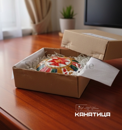 Опаковка на ръчно рисуван камък Канатица