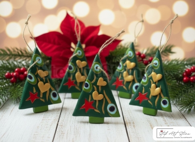 КОЛЕДНА ДЕКОРАЦИЯ ЕЛХА | Ръчно Изработена