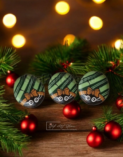 Рисуван Камък КАЛИНКА | Уникален Арт Подарък 