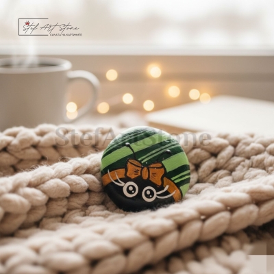 Рисуван Камък КАЛИНКА | Уникален Арт Подарък 