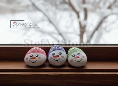 Коледен комплект от снежни човечета – подарък за празниците