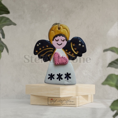 Коледни играчки за елха и стена Ангелче ръчно изработено