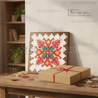 Подаръчен комплект: Картина с Елбетица и кутия