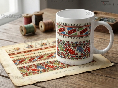 Керамична Чаша с Шевица от Ловешко "Сокай" (Пазителка)