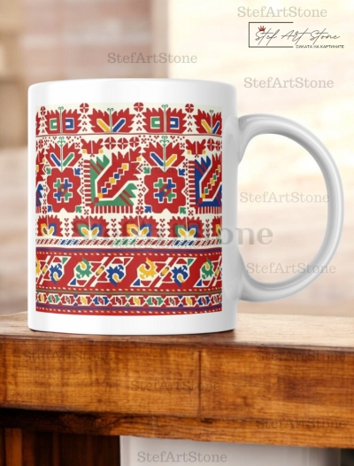 Керамична Чаша с Граовска Шевица