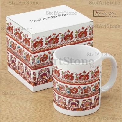 Керамична Чаша с Граовска Шевица "Земна Сила"